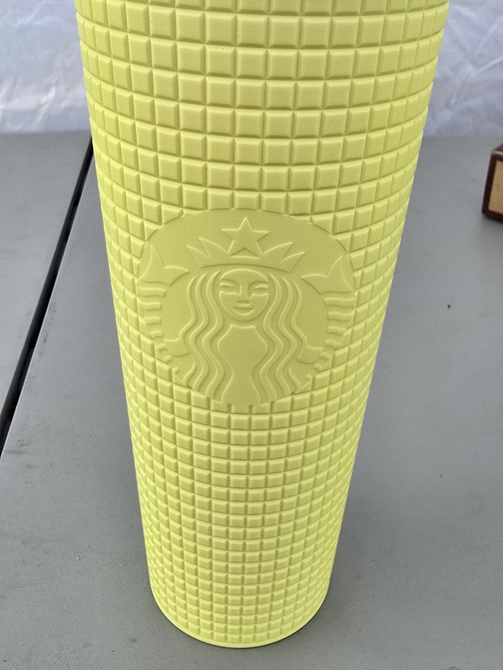 Starbucks Lemon Yellow Textured Tumbler